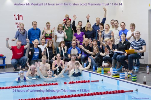 24 hour swim for Andrew McMenigall